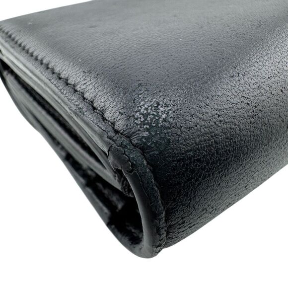 Celine Trifold Wallet Black Ladies - Picture 5 of 8